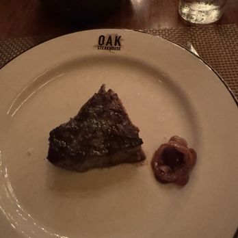 Oak Steakhouse - 10oz Hanger Steak cut in half - Steakhouses Near Me - Raleigh, North Carolina Oak Steakhouse - 10oz Hanger Steak cut in half - Steakhouses Near Me - Raleigh, North Carolina