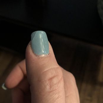 OMG Nails & Spa - Corner of nail starting to chip off - Nail Salons Near Me - Chandler, Arizona