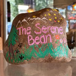 Beautiful camper rock art - one of the many cool things to see at this awesome coffee oasis!!!