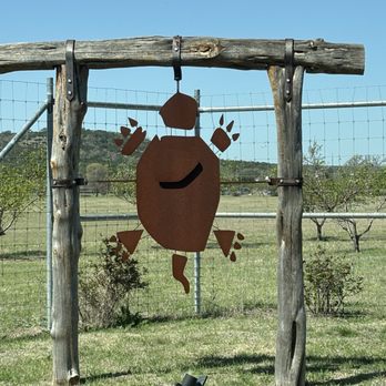 Turtle Creek Vineyard - Iron artwork at the entrance - Wine Tasting Room Near Me - Kerrville, Texas Turtle Creek Vineyard - Iron artwork at the entrance - Wine Tasting Room Near Me - Kerrville, Texas