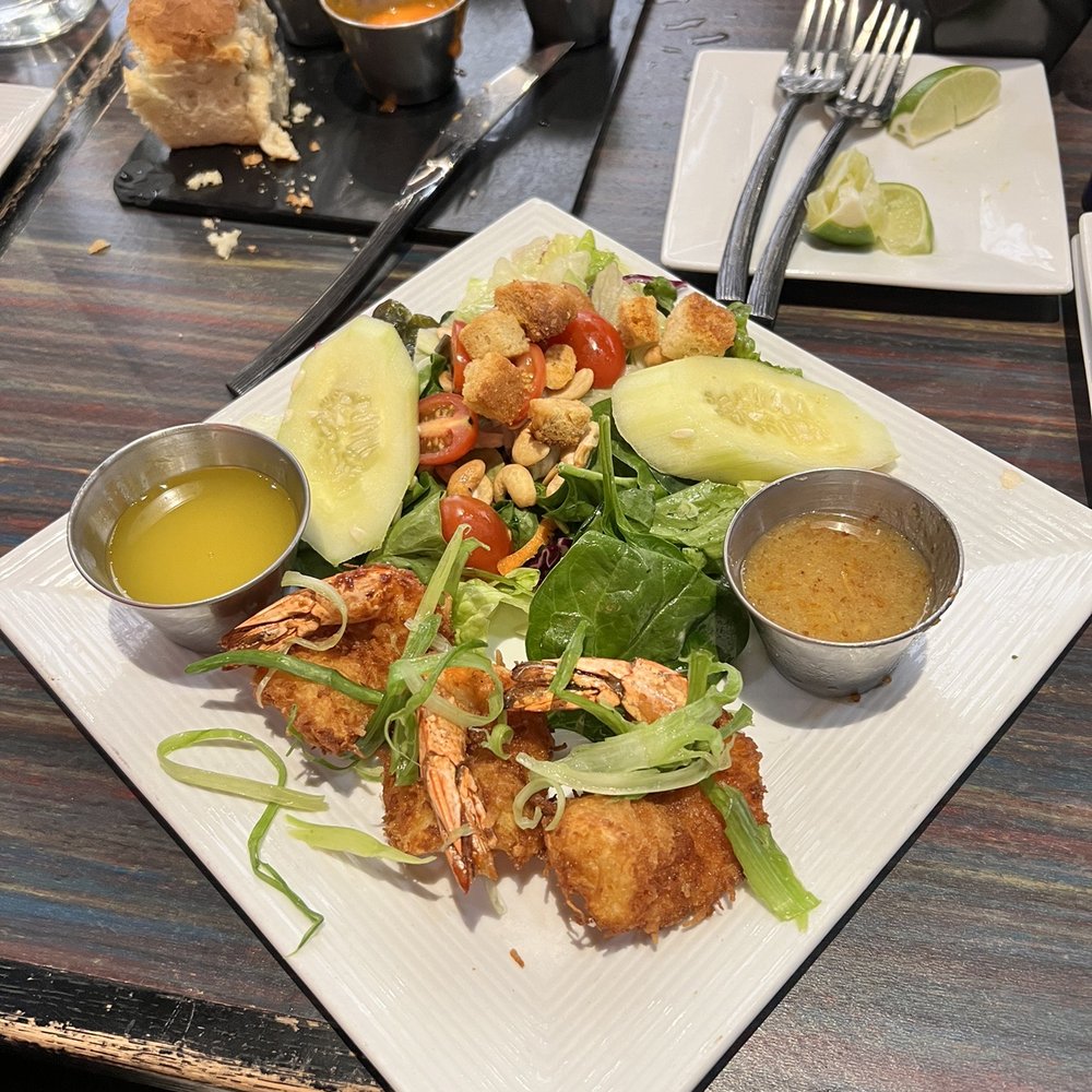 Sisserou's Caribbean Restaurant & Catering - Coconut Shrimp and House Salad - Caribbean Near Me - Tulsa, Oklahoma Sisserou's Caribbean Restaurant & Catering - Coconut Shrimp and House Salad - Caribbean Near Me - Tulsa, Oklahoma