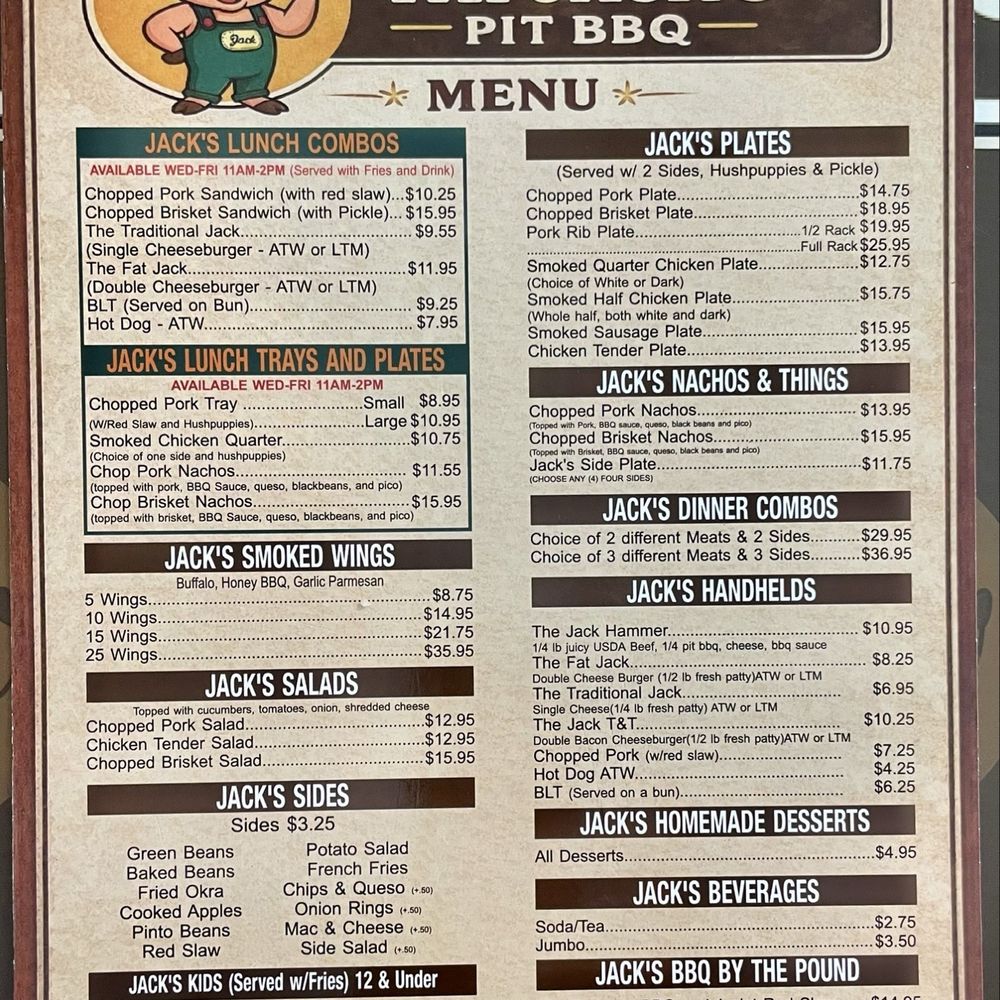 Fat Jack's Pit BBQ - Menu - Barbeque Near Me - Kannapolis, North Carolina Fat Jack's Pit BBQ - Menu - Barbeque Near Me - Kannapolis, North Carolina