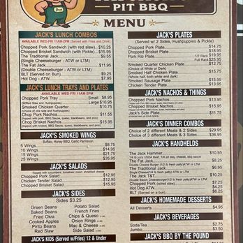 Fat Jack's Pit BBQ - Menu - Barbeque Near Me - Kannapolis, North Carolina Fat Jack's Pit BBQ - Menu - Barbeque Near Me - Kannapolis, North Carolina