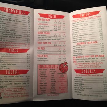 Pat's Pizzeria - Sorry dis menu pic b crap cuz car movin n iz dark out hur - Pizza Near Me - Chicago, Illinois