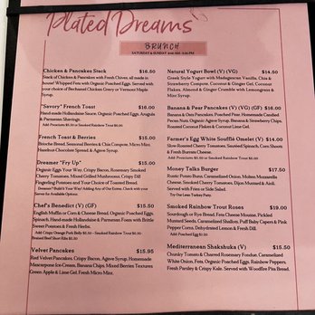 Plated Dreams - Brunch menu - Cafes Near Me - Woods Cross, Utah Plated Dreams - Brunch menu - Cafes Near Me - Woods Cross, Utah