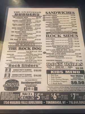 Menu photo 3 Rock Burger - Tonawanda Tonawanda, NY Menu photo 3 Rock Burger - Tonawanda Tonawanda, NY