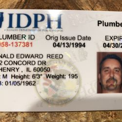 Island Lake Plumbing - This was 1994. I have a little more gray hair now. I live in Mchenry now, but I still have the same customers. Thank you guys!