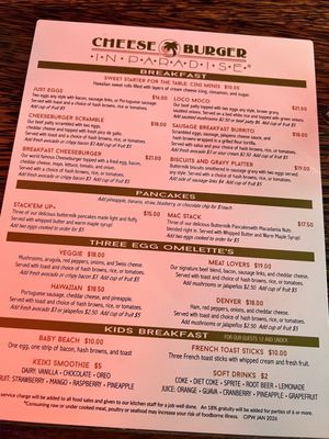 Menu photo 8 Cheeseburger In Paradise Honolulu, HI Menu photo 8 Cheeseburger In Paradise Honolulu, HI