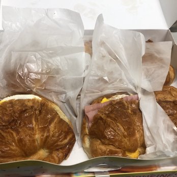 Pflugerville Donuts - Variety of breakfast croissant sandwiches - Donuts Near Me - Pflugerville, Texas