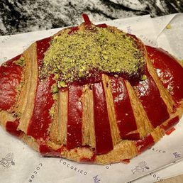 Raspberry Pistachio Croissant