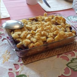 Kimball House B and B - French toast blackberry breakfast cobbler.