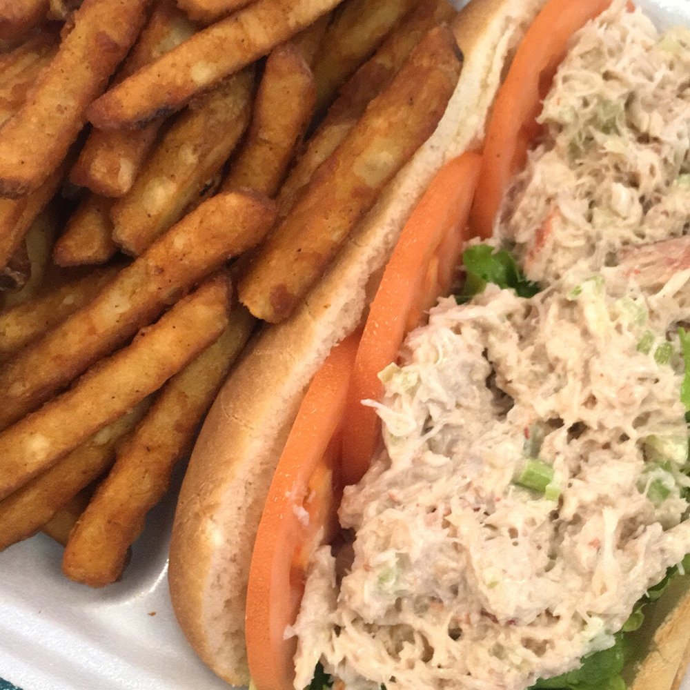 Fresh Catch - Real crab sandwich, comes with fries and a drink if you opt for the combo - Hawaiian Near Me - Honolulu, Hawaii Fresh Catch - Real crab sandwich, comes with fries and a drink if you opt for the combo - Hawaiian Near Me - Honolulu, Hawaii