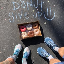 Doughside Donuts - Hubby and I were ready to dive in after our run!