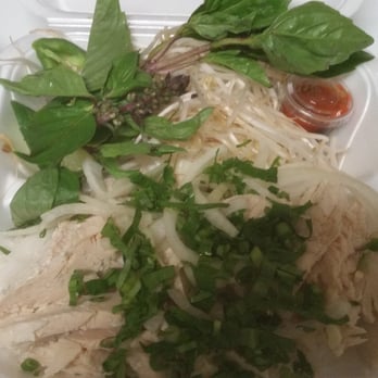 Banh Mi Café - Ordered Pho to go. Large portion of chicken, gresh vegetables and herbs. - Coffee & Tea Near Me - Duluth, Georgia