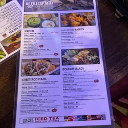 Bottlecap Alley Icehouse Grill - Menu page 1