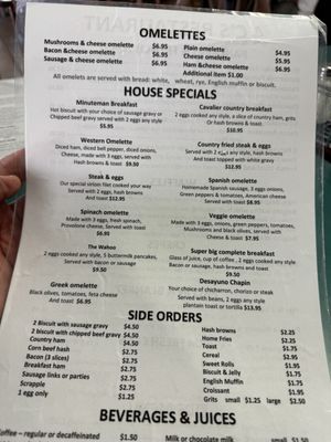 Menu photo 1 4 C's Restaurant Culpeper, VA