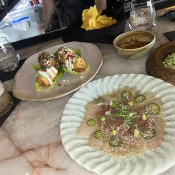 Siempre J.B. - Yellowtail ceviche & chicken taquitos - Mexican Near Me - Las Vegas, Nevada
