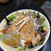 Photo of Firestone Grill - San Luis Obispo, CA, United States. Firestone Grill salad and the hubs added chicken.