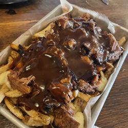 Piggy Pat's Smoke & Ale House - Brisket poutine! If u love poutine this is a great upgrade from the classic! As good as my Mums gravy growing up in England!