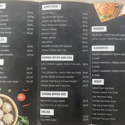 New menu (page 1 of 2) as of 11/27/2024 (under new management)