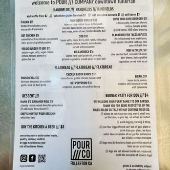 Pour Company - New American Near Me - Fullerton, California Pour Company - New American Near Me - Fullerton, California