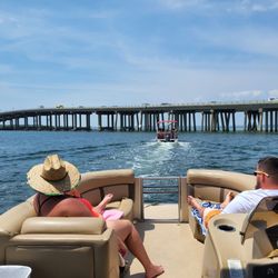 Crab Island Jimmy's Charters - Relaxing in the sun Chelsea and Donovan Williams