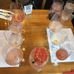 Sangria and rosé flight