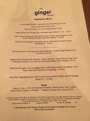 Menu photo 4 The Ginger Bistro Belfast, BFS Menu photo 4 The Ginger Bistro Belfast, BFS