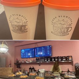 I came for the logo and the coffee was really good so it was a win! Too many treats on the counter to choose from. I came for the logo and the coffee was really good so it was a win! Too many treats on the counter to choose from.