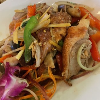 Bamboo Penny's - Ginger stir fry with duck - Thai Near Me - Leawood, Kansas