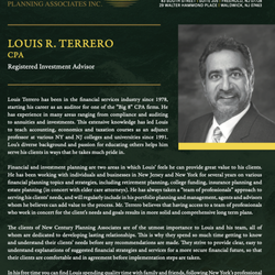 New Century Planning - Meet Louis R. Terrero