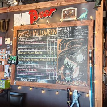 Sweet Union Brewing Company - a chalkboard with a pumpkin on it - Breweries Near Me - Indian Trail, North Carolina