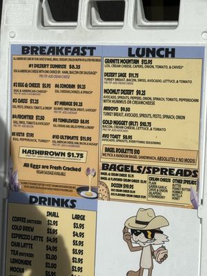 Menu photo 1 Desert Sun Bagel Reno, NV Menu photo 1 Desert Sun Bagel Reno, NV