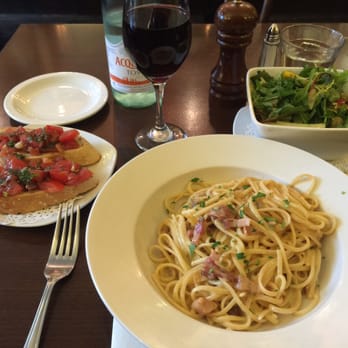 Martini Restaurant - Linguine Carbonara - Italian Near Me - Bath, BAS Martini Restaurant - Linguine Carbonara - Italian Near Me - Bath, BAS