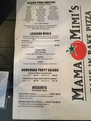 MAMA MIMI'S TAKE N BAKE PIZZA - Updated December 2025 - 29 Photos