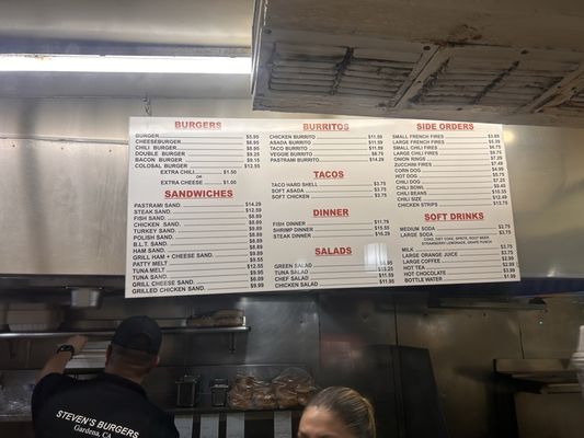 Menu photo 1 Steven's Burgers Gardena, CA Menu photo 1 Steven's Burgers Gardena, CA