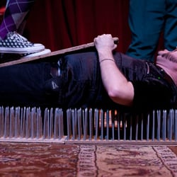 Pickled Brothers Circus - Travis on the bed of nails