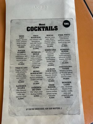 Menu photo 1 Ocaña Barcelona, B Menu photo 1 Ocaña Barcelona, B