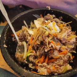 Korean SSAM BAR - Bibimbap w/ egg and beef