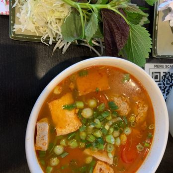 Saigon Dish - 21A. Bun Rieu (!!!!!) in 2021 - My brother's go-to to-date! Although he hates it, we share all the time to taste different dishes - Vietnamese Near Me - Lawndale, California