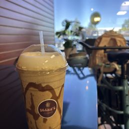 3 shot biscoff frap! No pre-mix coffee powder junk! Blended so smooth and the taste is incredible! Incredible service and atmosphere too.