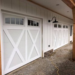 Straight Up Doors - Carriage creek style. Premium wood overlay door