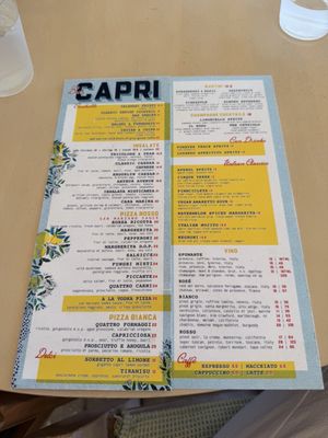 Menu photo 1 Bar Capri West Palm Beach, FL