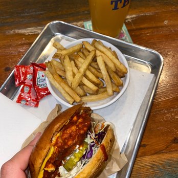 The Hub - The Big South Spicy Chicken Sandwich! - Burgers Near Me - San Anselmo, California
