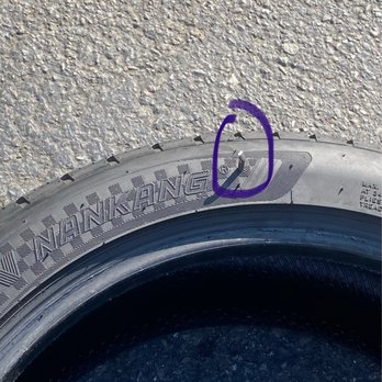 Tire Choice Auto Service Centers - I pick up my tire and wanted to save my pretty new tire for future but all of the sudden there was a 4inches nail on the side - Tires Near Me - Livermore, California Tire Choice Auto Service Centers - I pick up my tire and wanted to save my pretty new tire for future but all of the sudden there was a 4inches nail on the side - Tires Near Me - Livermore, California
