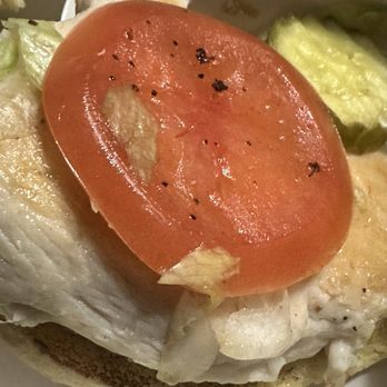 Culver's - Poorly dressed grilled chicken and raw in the middle. - Burgers Near Me - Peoria, Arizona