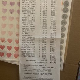Receipt for proof of visit Receipt for proof of visit