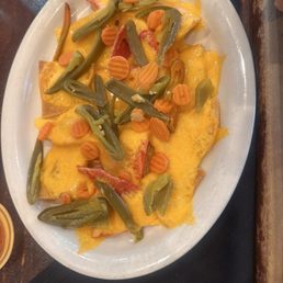 Cheese Nachos with Jalapeño and Carrots! Cheese Nachos with Jalapeño and Carrots!