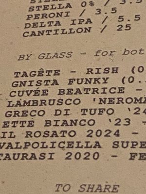 Menu photo 3 Licoli Antwerp, VAN