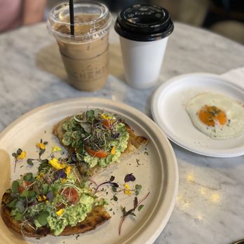 Alchemist Coffee Project - Avocado Truffle Toast and a Fried Egg - Coffee & Tea Near Me - Los Angeles, California Alchemist Coffee Project - Avocado Truffle Toast and a Fried Egg - Coffee & Tea Near Me - Los Angeles, California